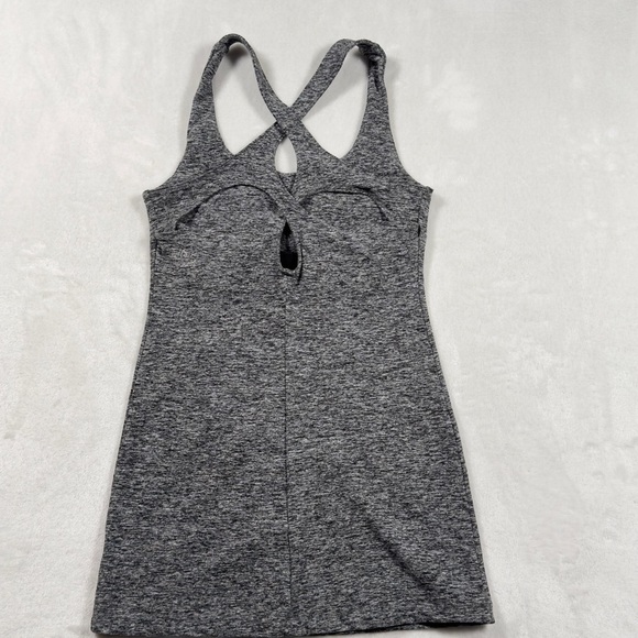 Beyond Yoga Criss Cross Heathered Gray Tank Top Size XS Extra Small - Picture 4 of 12